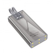 Power Bank Hoco J104A Discovery edition 22.5W fully compatible with cable (20000mAh) - Серый