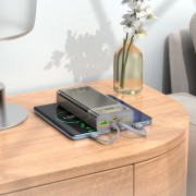 Power Bank Hoco J104A Discovery edition 22.5W fully compatible with cable (20000mAh) - Серый