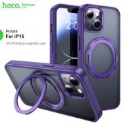 Чехол Hoco AS1 Rotating magnetic case for iPhone 15 Pro Max - Фиолетовый