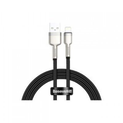 Кабель Baseus Cafule Series Metal Data Cable USB to IP 2.4A 2m - Black (CALJK-B01) Кабель Baseus Cafule Series Metal Data Cable USB to IP 2.4A 2m - Black (CALJK-B01)