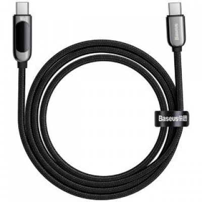 Кабель Baseus Display Fast Charging Data Cable Type-C to Type-C 100W 2m - Black (CATSK-C01) Кабель Baseus Display Fast Charging Data Cable Type-C to Type-C 100W 2m - Black (CATSK-C01)