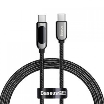Кабель Baseus Display Fast Charging Data Cable Type-C to Type-C 100W 2m - Black (CATSK-C01) Кабель Baseus Display Fast Charging Data Cable Type-C to Type-C 100W 2m - Black (CATSK-C01)