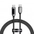 Кабель Baseus Display Fast Charging Data Cable Type-C to Type-C 100W 2m - Black (CATSK-C01) Кабель Baseus Display Fast Charging Data Cable Type-C to Type-C 100W 2m - Black (CATSK-C01)