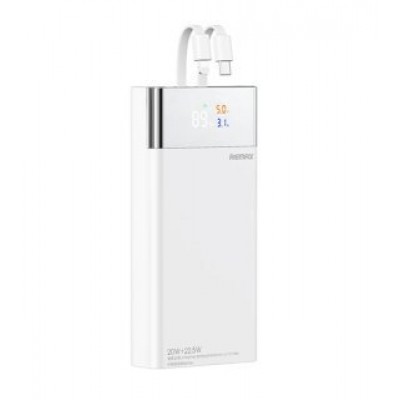 Power Bank REMAX RPP-561 rigi ll 20W+22.5W cabled fast charging with colored screen 20000mAh - Белый Power Bank REMAX RPP-561 rigi ll 20W+22.5W cabled fast charging with colored screen 20000mAh - Белый