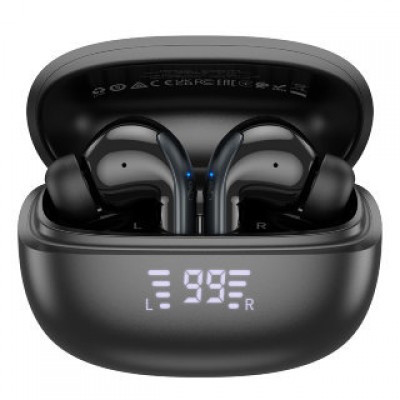 Беспроводные наушники Hoco EQ5 energy true wireless ANC+ENC noise reduction BT headset - Черный Беспроводные наушники Hoco EQ5 energy true wireless ANC+ENC noise reduction BT headset - Черный