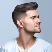 Беспроводные наушники Hoco EQ5 energy true wireless ANC+ENC noise reduction BT headset - Черный