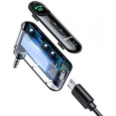 Автомобильный аудио-ресивер OS-Baseus BSBA-02 AUX Wireless Audio Receiver (WXQY010001) - Черный Автомобильный аудио-ресивер OS-Baseus BSBA-02 AUX Wireless Audio Receiver (WXQY010001) - Черный