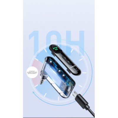 Автомобильный аудио-ресивер OS-Baseus BSBA-02 AUX Wireless Audio Receiver (WXQY010001) - Черный Автомобильный аудио-ресивер OS-Baseus BSBA-02 AUX Wireless Audio Receiver (WXQY010001) - Черный