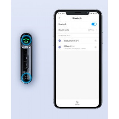Автомобильный аудио-ресивер OS-Baseus BSBA-02 AUX Wireless Audio Receiver (WXQY010001) - Черный Автомобильный аудио-ресивер OS-Baseus BSBA-02 AUX Wireless Audio Receiver (WXQY010001) - Черный