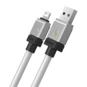 Кабель BASEUS coolplay series fast charging cable USB to ip 2.4A 1M - White (CAKW000402)