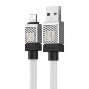 Кабель BASEUS coolplay series fast charging cable USB to ip 2.4A 1M - White (CAKW000402)