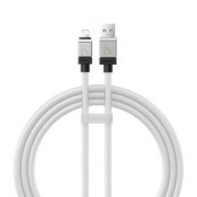 Кабель BASEUS coolplay series fast charging cable USB to ip 2.4A 1M - White (CAKW000402)