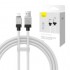 Кабель BASEUS coolplay series fast charging cable USB to ip 2.4A 1M - White (CAKW000402) Кабель BASEUS coolplay series fast charging cable USB to ip 2.4A 1M - White (CAKW000402)