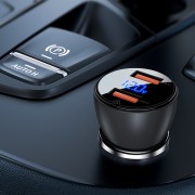 Автомобильное зарядное устройство Acefast B7 45W (A + A) - Transparent black