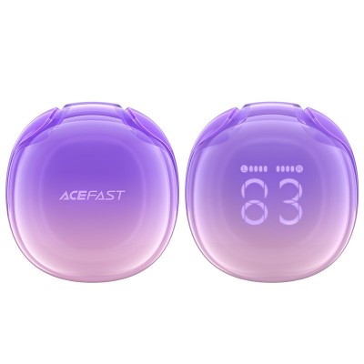 Беспроводные наушники Acefast T9 Crystal (Air) color bluetooth earbuds - Grape purple Беспроводные наушники Acefast T9 Crystal (Air) color bluetooth earbuds - Grape purple