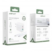Зарядка Acefast A13 PD 65W (2C+A) - White