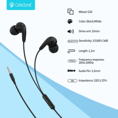Наушники Celebrat G27 - Black Наушники Celebrat G27 - Black