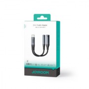 Аудиоконвертер Joyroom SY-C02 Audio-Transfer Series 2-in-1 Audio Adapter (Type-C to 3.5mm+Type-C) - Black