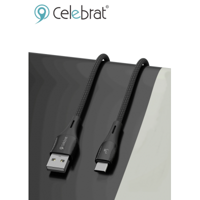 Кабель Celebrat CB-25 Fast Charging Data Cable 1.2mm Type-c - Black Кабель Celebrat CB-25 Fast Charging Data Cable 1.2mm Type-c - Black