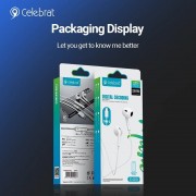 Наушники Celebrat E400 Ear Digital Decoding USB-C - White