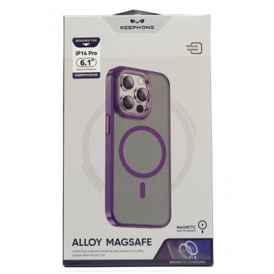 Чехол Keephone alloy magsafe для 14 pro - Purple Чехол Keephone alloy magsafe для 14 pro - Purple