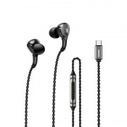 Наушники Remax Metal Wired Earphone for Music & Call RM-616 - Black