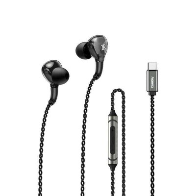 Наушники Remax Metal Wired Earphone for Music & Call RM-616 - Black Наушники Remax Metal Wired Earphone for Music & Call RM-616 - Black
