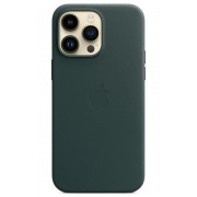 Чехол leather case magsafe for iPhone 14 (6.1) - Green