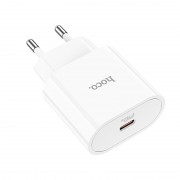 Сетевой адаптер hoco C94A Metro single port PD 20W charger (EU) - Белый