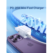 Сетевой адаптер JOYROOM JR-TCF02 PD 20W mini Charger - Black