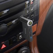 Автомобильный Bluetooth-приемник hoco E58 Magic music car AUX BT receiver - Black