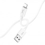 Кабель Hoco X87 Magic silicone charging data cable for iP - White