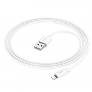 Кабель Hoco X87 Magic silicone charging data cable for iP - White