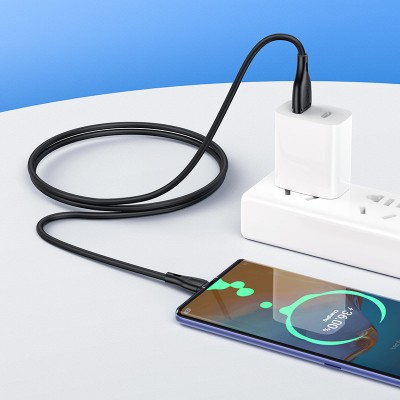 Кабель hoco X61 Ultimate USB - Type-C 3A 1m - Black Кабель hoco X61 Ultimate USB - Type-C 3A 1m - Black