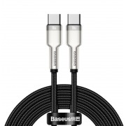 Кабель Baseus Series Metal Type-C to Type-C 100W 2m (CATJK-D01) - Black