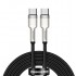 Кабель Baseus Series Metal Type-C to Type-C 100W 2m (CATJK-D01) - Black Кабель Baseus Series Metal Type-C to Type-C 100W 2m (CATJK-D01) - Black