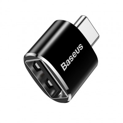 Переходник Baseus USB Female To Type-C Male Adapter Converter (CATOTG-01) - Черный Переходник Baseus USB Female To Type-C Male Adapter Converter (CATOTG-01) - Черный