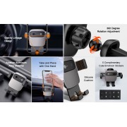 Автодержатель Baseus Cube Gravity Vehicle-mounted Holder (SUYL-FK01) - Black