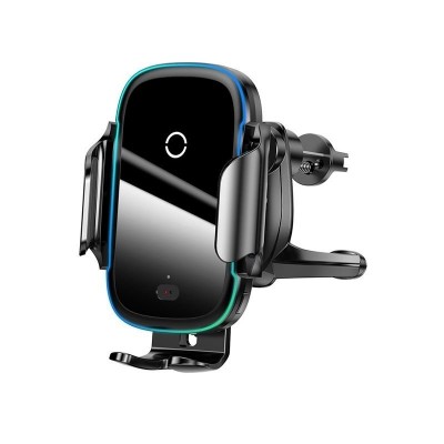 Автомобильный держатель с беспроводной зарядкой Baseus Light Electric Holder Wireless Charger (15W) (WXHW03-01) - Black Автомобильный держатель с беспроводной зарядкой Baseus Light Electric Holder Wireless Charger (15W) (WXHW03-01) - Black