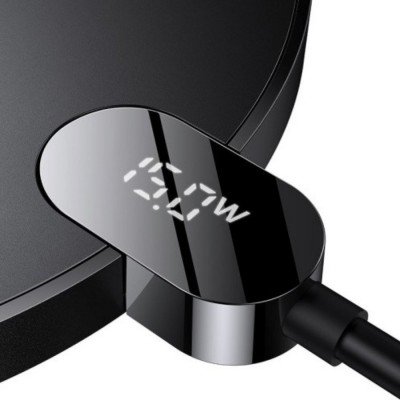 Беспроводная зарядка Baseus Digital LED Display Gen 2 Wireless Charger 15W (CCED000001) - Black Беспроводная зарядка Baseus Digital LED Display Gen 2 Wireless Charger 15W (CCED000001) - Black
