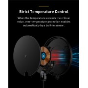 Беспроводная зарядка Baseus Digital LED Display Gen 2 Wireless Charger 15W (CCED000001) - Black