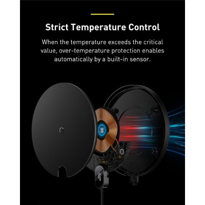 Беспроводная зарядка Baseus Digital LED Display Gen 2 Wireless Charger 15W (CCED000001) - Black Беспроводная зарядка Baseus Digital LED Display Gen 2 Wireless Charger 15W (CCED000001) - Black