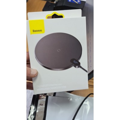 Беспроводная зарядка Baseus Digital LED Display Gen 2 Wireless Charger 15W (CCED000001) - Black Беспроводная зарядка Baseus Digital LED Display Gen 2 Wireless Charger 15W (CCED000001) - Black