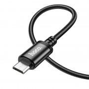 Кабель Hoco X89 Wind charging data cable Micro(packaged) - Black