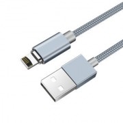Кабель HOCO U40A magnetic adsorption lightning charging cable - Metal Gray
