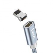 Кабель HOCO U40A magnetic adsorption lightning charging cable - Metal Gray