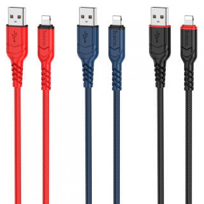 Кабель Hoco X59 victory charging data cable iphone (L=2M) - Blue Кабель Hoco X59 victory charging data cable iphone (L=2M) - Blue