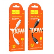 Кабель Hoco X96 hyper 100W fast charging data cable type-c to type-c - Black