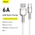 Кабель Baseus Cafule Series Metal Data Cable USB to Type-C 66W 2m - White (CAKF000202) Кабель Baseus Cafule Series Metal Data Cable USB to Type-C 66W 2m - White (CAKF000202)