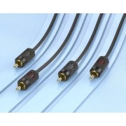 Аудиокабель Hoco UPA29 dual RCA red and white double lotus audio cable - Черный